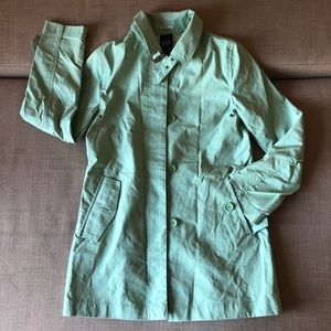 Gap green raincoat